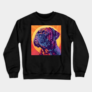 Mastiff in 70's Crewneck Sweatshirt